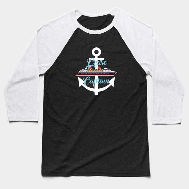 Magical Cruise Captain Baseball T-Shirt by Lunamis